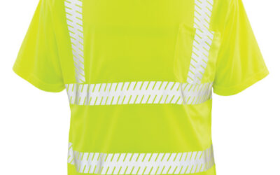 Ventilated Deluxe Tee with Segmented Reflective Tape