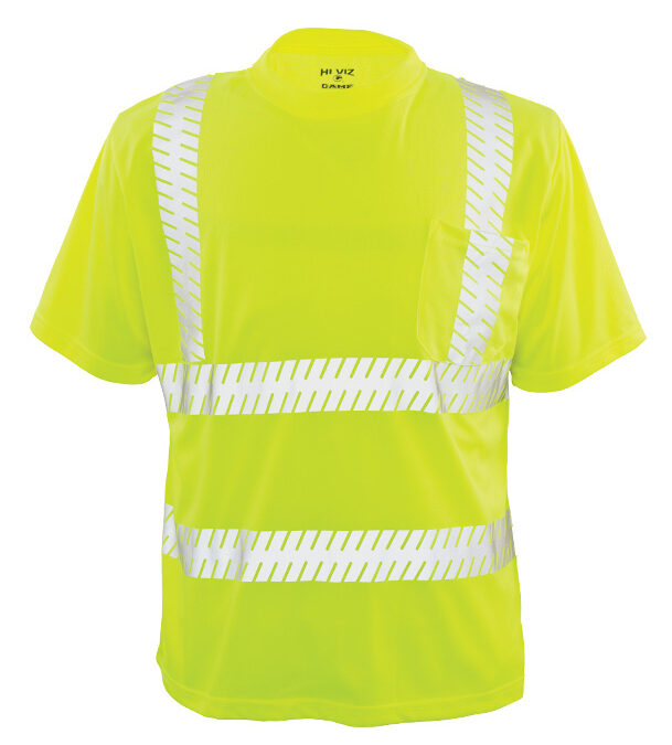 Ventilated Deluxe Tee with Segmented Reflective Tape