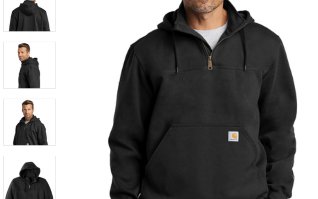 CT100617 Carhartt ® Rain Defender ® Paxton Heavyweight Hooded Zip Mock Sweatshirt