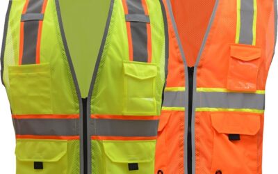 CLASS 2 HYPE-LITE SAFETY VEST W/BLACK SIDE