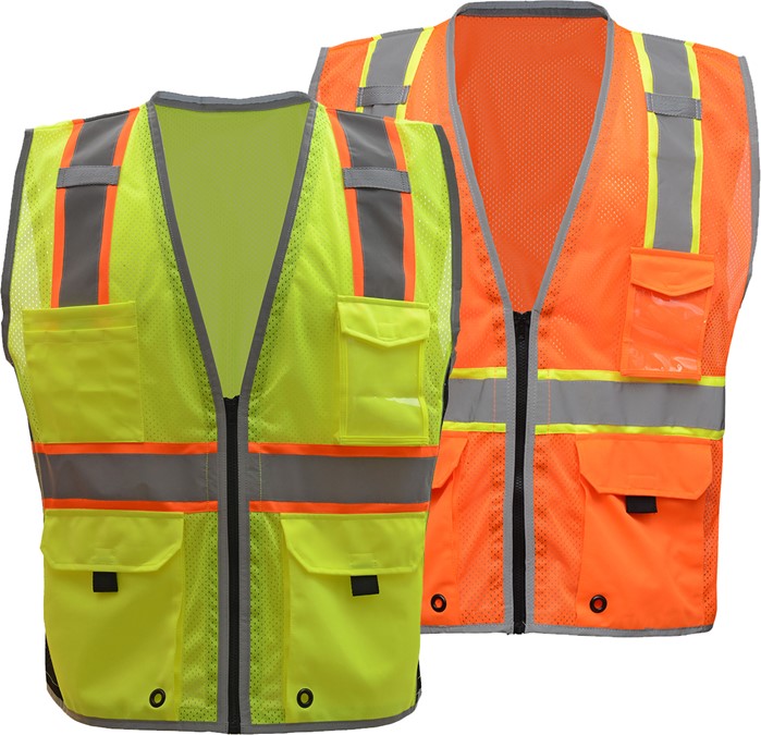 CLASS 2 HYPE-LITE SAFETY VEST W/BLACK SIDE