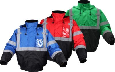 NON- ANSI MULTI COLOR WATERPROOF BOMBER JACKET WITH BLACK BOTTOM